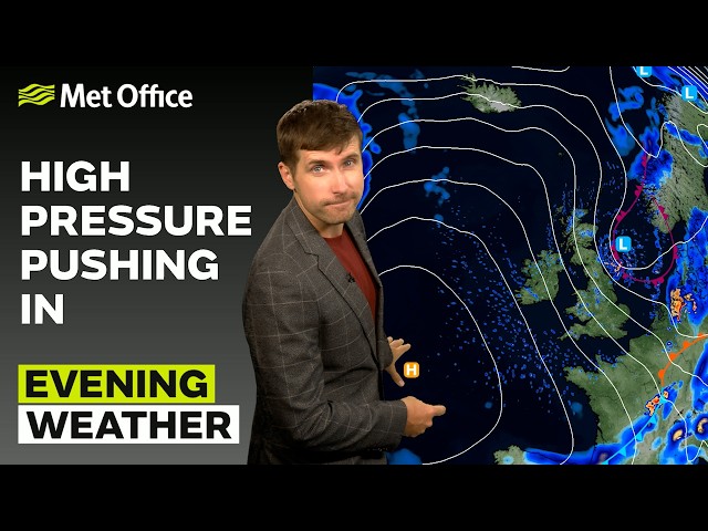 08/09/2026 - Showers slowly fading -  Evening Weather Forecast UK - Met Office Weather