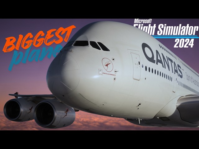 Microsoft Flight Simulator 2024 | QANTAS iniBuilds A380 | Los Angeles ⌯✈︎ Sydney