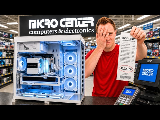 I Built a Gaming PC Using Only the Top Items from Microcenter!