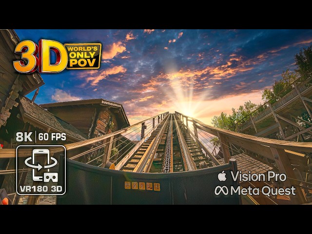 HEIDI THE RIDE 3D - تجربة واقعية فائقة لأفعوانية خشبية بـ 8K و VR180 😮 🟨 Plopsaland