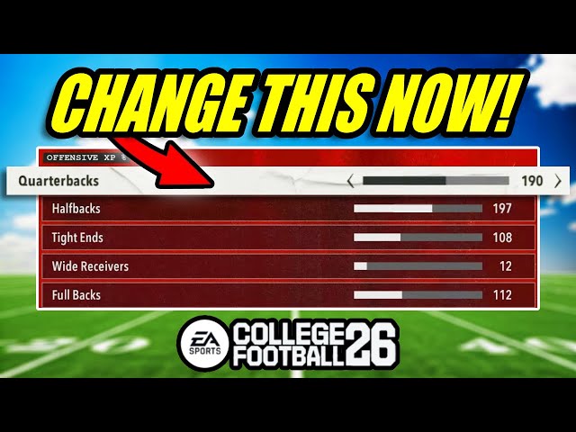 Most Realistic Dynasty Setting Sliders For CFB 26