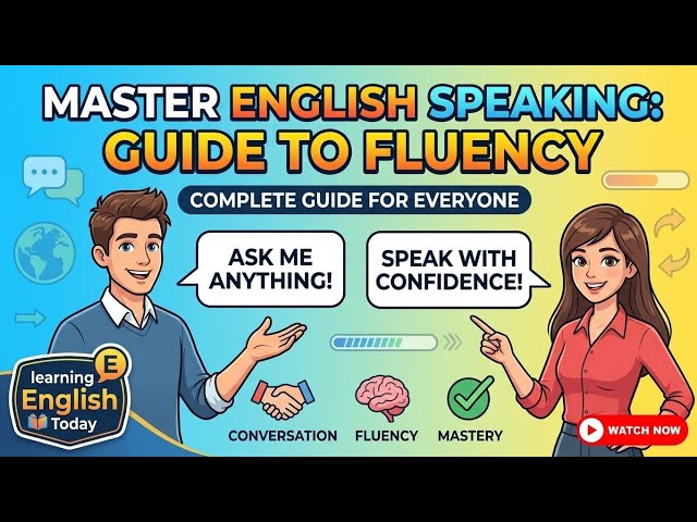Master English Speaking: Your Complete Guide to Fluency | learning English Today
