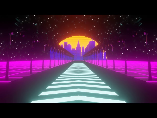 Vj loop: Retrowave. (blender 3d)