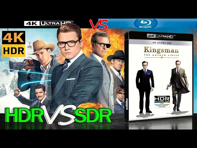 HDR vs SDR | Dolby Vision & Atmos Analysis  |  Kingsman The Golden Circle 2017 4K BD REVIEW