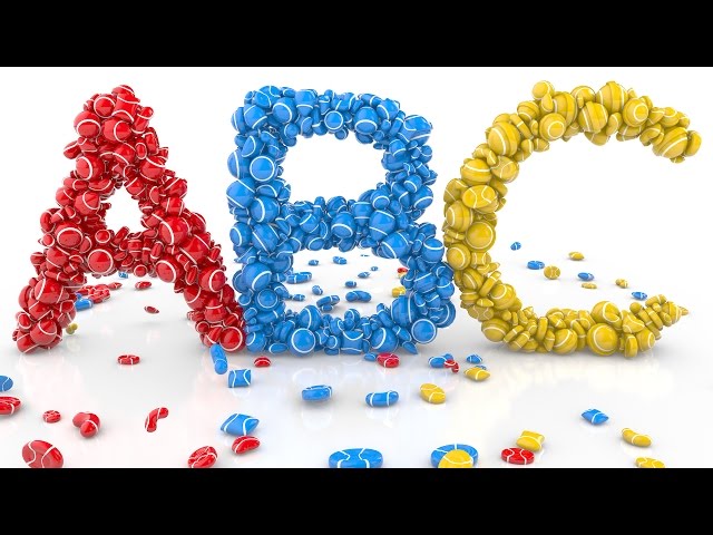 Learn ABC's with 3D Colorful Candies - ABC Song for Children