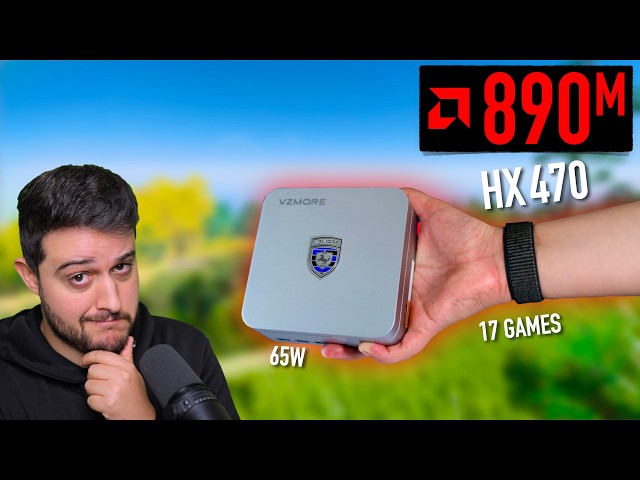 Gaming on the Ryzen AI 9 HX 470 + Radeon 890M iGPU! (ft. VZMORE AX9 Max)