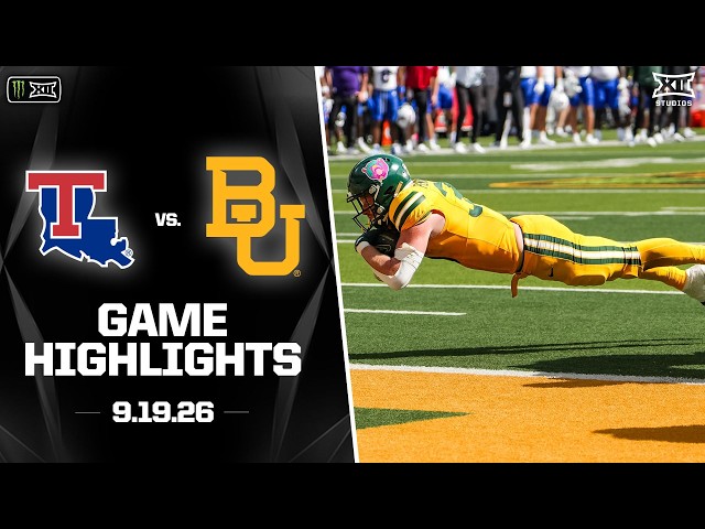 Louisiana Tech vs. Baylor Highlights | 2026 Monster Energy Big 12 Football