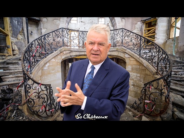 Inside His French Chateau 1 Year After a Devastating Fire