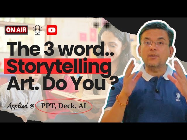 3 word Storytelling Hack ? A Must for AI world & Next GEN | Podcast 🎙️
