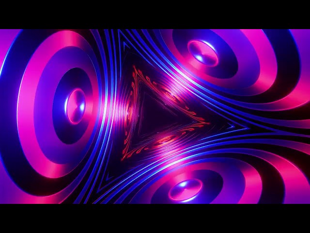 VJ Loop: Deep Red Neon Tunnel (2 Hours)