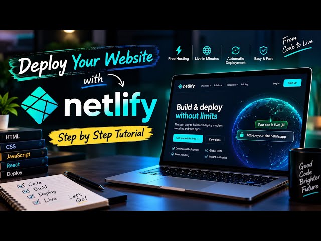 How to Deploy Your Website on Netlify for FREE 🚀 | Step-by-Step Tutorial