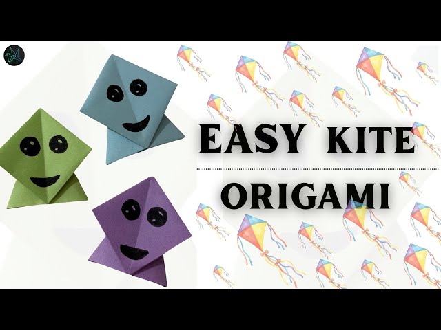 Easy Kite Origami |GMRVS ARTS AND CRAFTS| #kiteorigami
