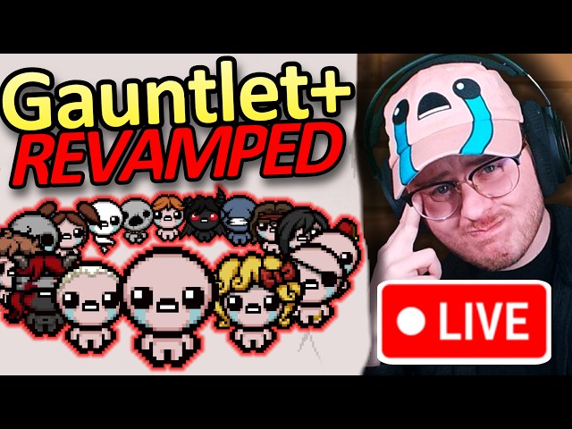 [VOD] Isaac's DUMBEST Challenge: The Gauntlet+