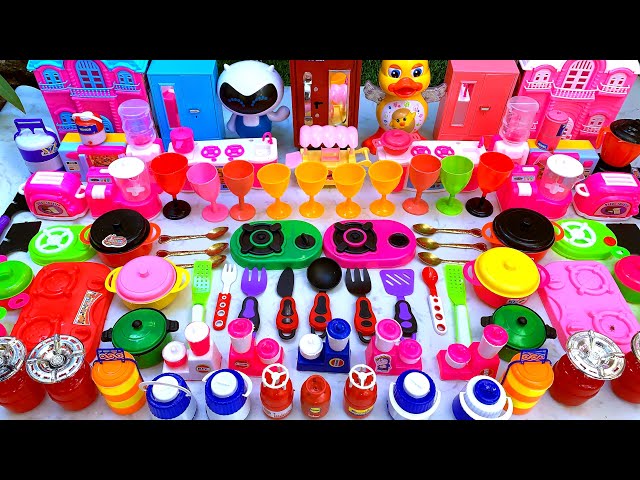 7:24 Mini Kitchen Set Collection for Kids Playing | Unboxing Kids Food Super Kitchen Toys Disney Set