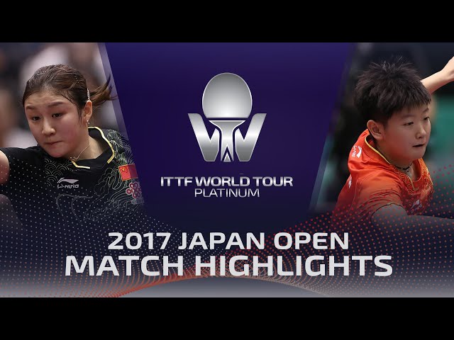Chen Meng vs Sun Yingsha (HD Highlights) | 2017 ITTF World Tour Japan Open