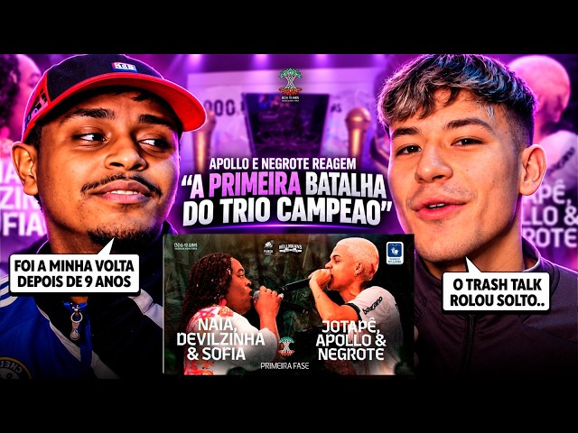 Apollo and Negrote react and comment on Naia Devilzinha and Sofia vs. Jotapê Apollo and Negrote |...