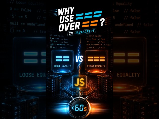 Why JavaScript Has BOTH == and === ? #javascript #programming
