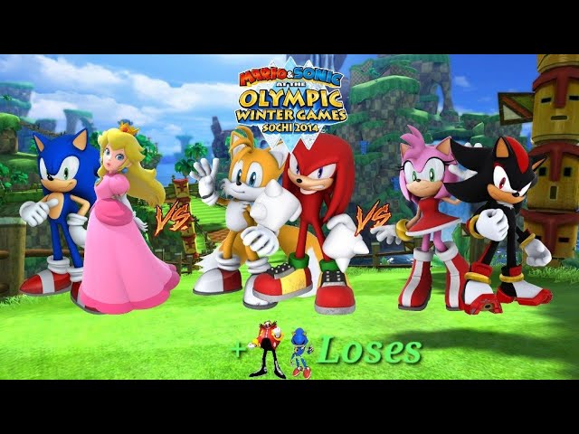 M&S Sochi 2014 Team Sonic Vs Team Tails Vs Team Amy + Team Dr. Eggman Loses Hole in One Curling