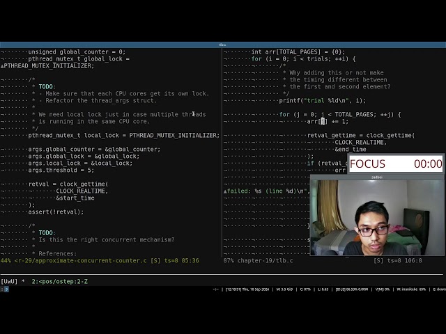 Live study: read along book "Operating Systems: Three Easy Pieces" (Part 196)