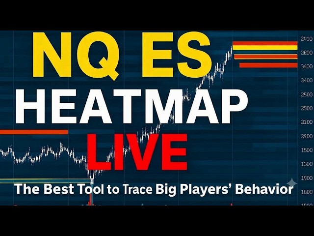 NQ & ES BOOKMAP LIVE | Nasdaq Futures | S&P 500 Futures | NQ/ES Futures | Live Trading | Heatmap