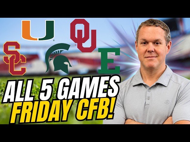 College Football Week 1 Picks: EVERY Friday Game | Steve Merril
