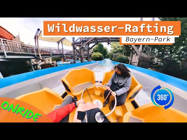 VR 360: Wildwasser-Rafting 🌊 Bayern-Park | Onride POV