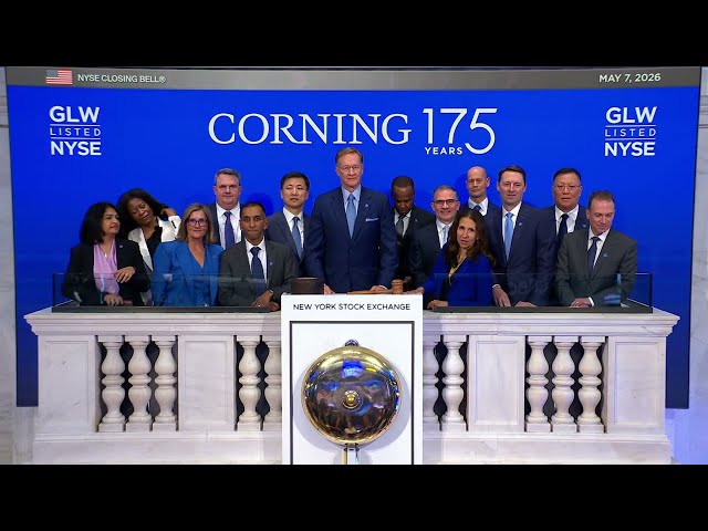 Corning Incorporated (NYSE: GLW) Rings The Closing Bell®