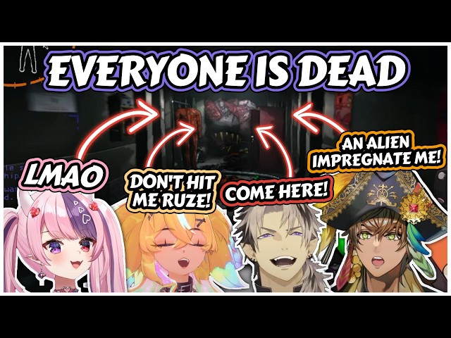 Chaotic & Unhinged Lethal Company Collab - Ruze, Ironmouse, Arielle & Gale [Holostars EN]