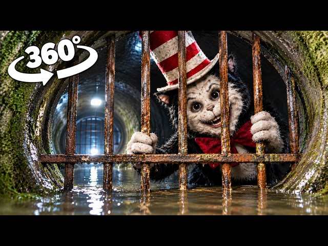 Cat in the Hat Escapes Prison Break and Comes After Me! | 360° VR Horror 4K