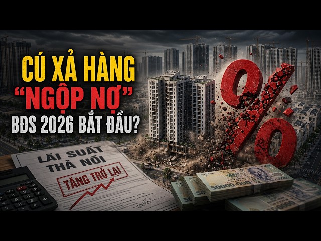 LÃI SUẤT THẢ NỔI TĂNG TRỞ LẠI: CÚ XẢ HÀNG "NGỘP NỢ" BĐS 2026 BẮT ĐẦU?