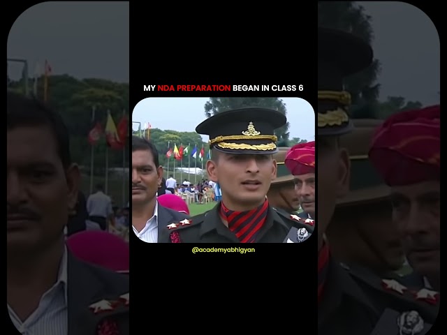 I started my NDA journey from Class 6.