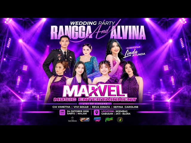 🔴LIVE MARVEL MSC X LINDA AYUNDA DUA PUTRI DUWE GAWE WEDDING " RANGGA & ALVINA " IN NGEMBAG-GABUSAN