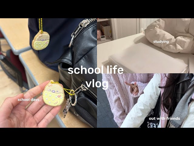 School life vlog | seeing friends, school days, after school, studying, productive days