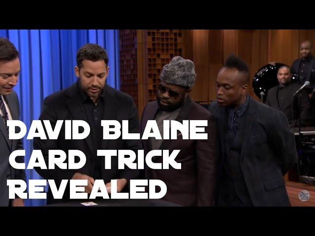 David Blaine Card Trick on Jimmy Fallon REVEALED!