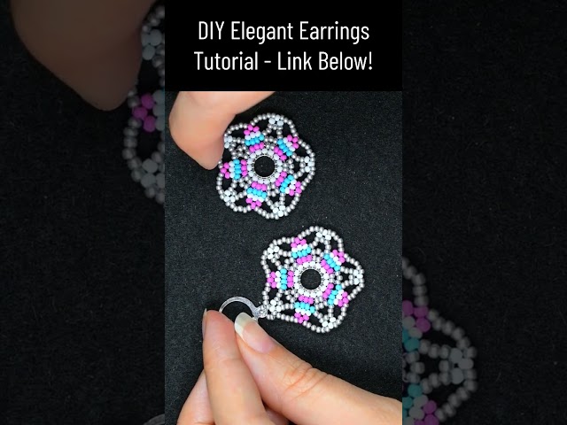 ✨ Elegant Seed Bead Earrings Tutorial - Easy DIY #earrings #handmade #beadwork