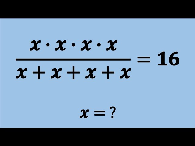 Nice Algebra Simplification Math Problem | Find the Value of X | Maths Olympiad