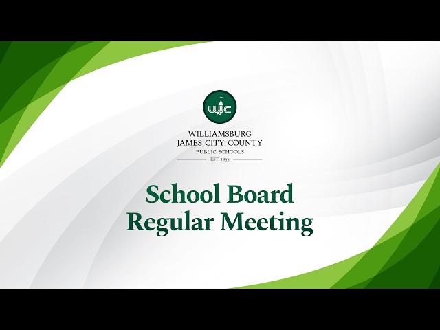 School Board Regular Meeting from 5/19/2026