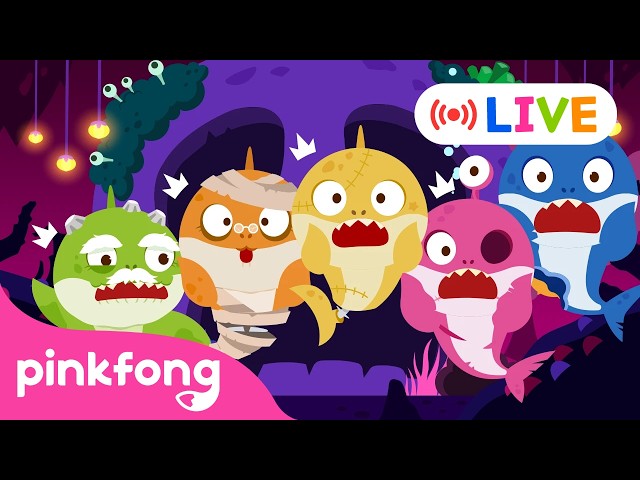 🔴 LIVE! 24 HOURS of Zombie Baby Shark 🧟 | Spooky Doo Doo Doo | Pinkfong LIVE for Mobile