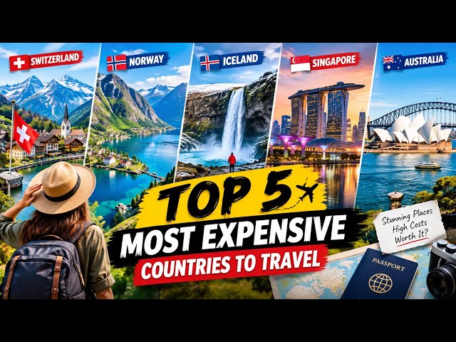Top 5 Most Expensive Countries to Travel in 2026 💰🌍 | Luxury Travel Destinations