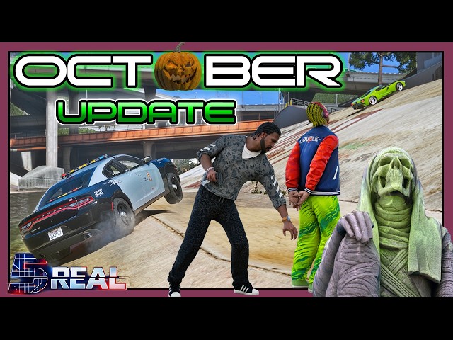 GTA 5Real & LA Revo 2.0 ► LAPD Supercar Missions, Halloween Museum, New Malibu | October Update