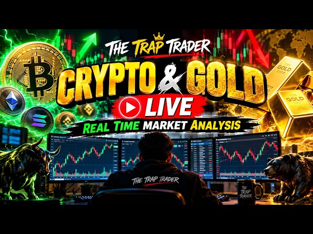 CRYPTO & GOLD LIVE ANALYSIS #trading #gold #bitcoin
