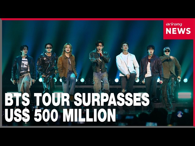 BTS surpasses US$ 500 million revenue with ARIRANG world tour