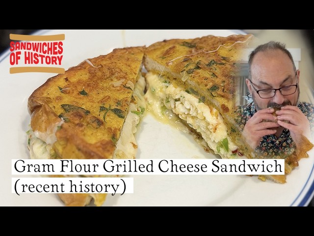 Gram Flour Grilled Cheese Sandwich (recent history) on Sandwiches of History⁣