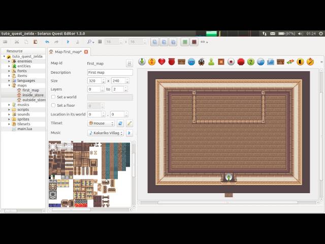 Solarus 1.5 Tutorial [en] - Basics #3: The map editor