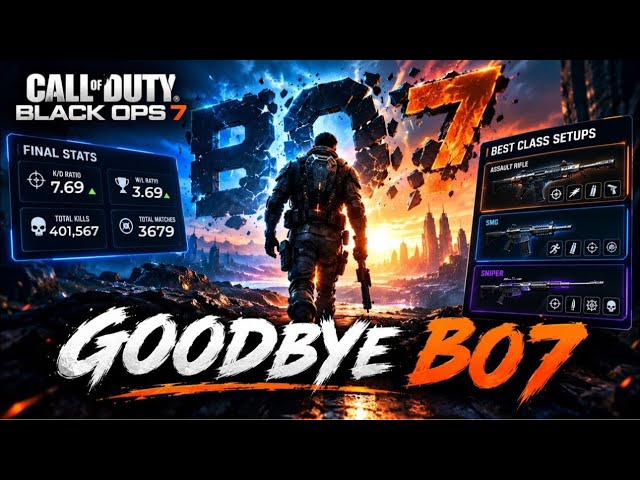 GOODBYE BLACK OPS 7🚮 (TreatsYou's Final Stats + Best Class Setups)