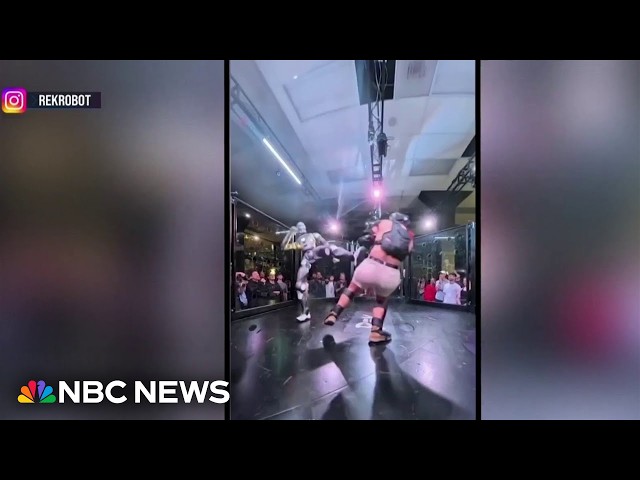 Man versus Robot: Influencer takes on humanoid robot in cage match