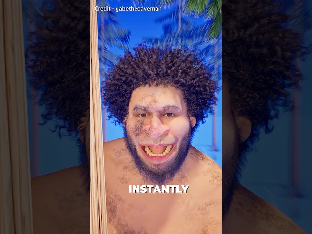 Caveman Sees A Vending Machine For The First Time 🤔 #shorts #3danimation #animation