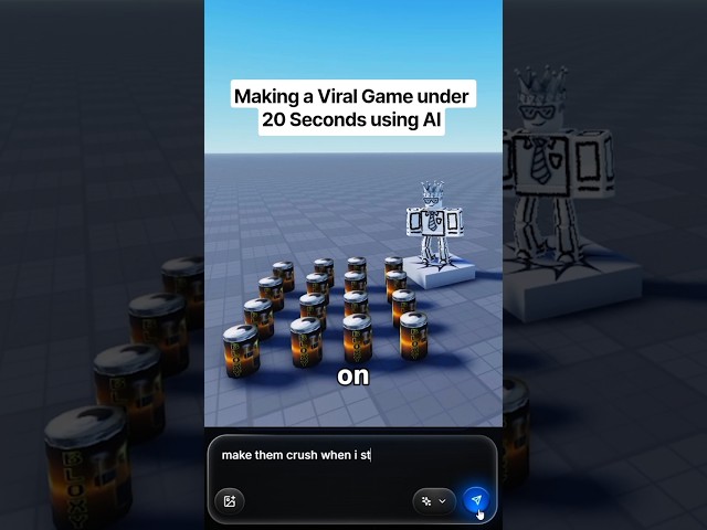 Making a Viral Game Under 20 Seconds using AI 💀 #forgeguipartner #robloxdev #roblox #robloxstudio