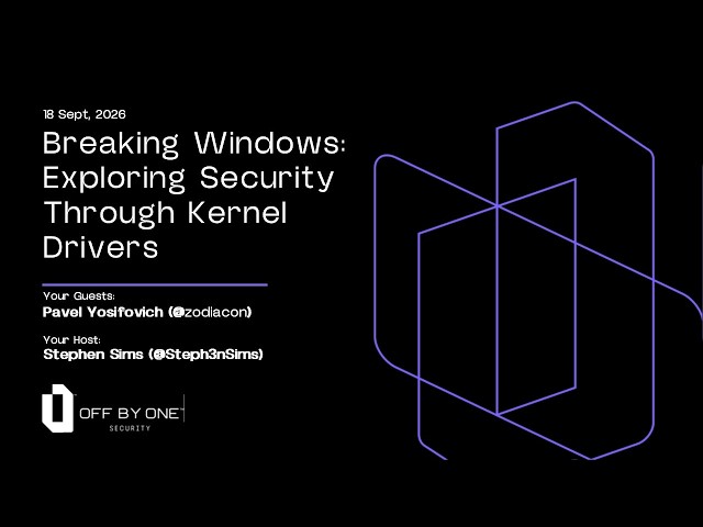 Breaking Windows: Exploring Security Through Kernel Drivers