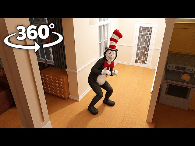 The Cat in the Hat Breaks into YOUR House! 360° VR 4K